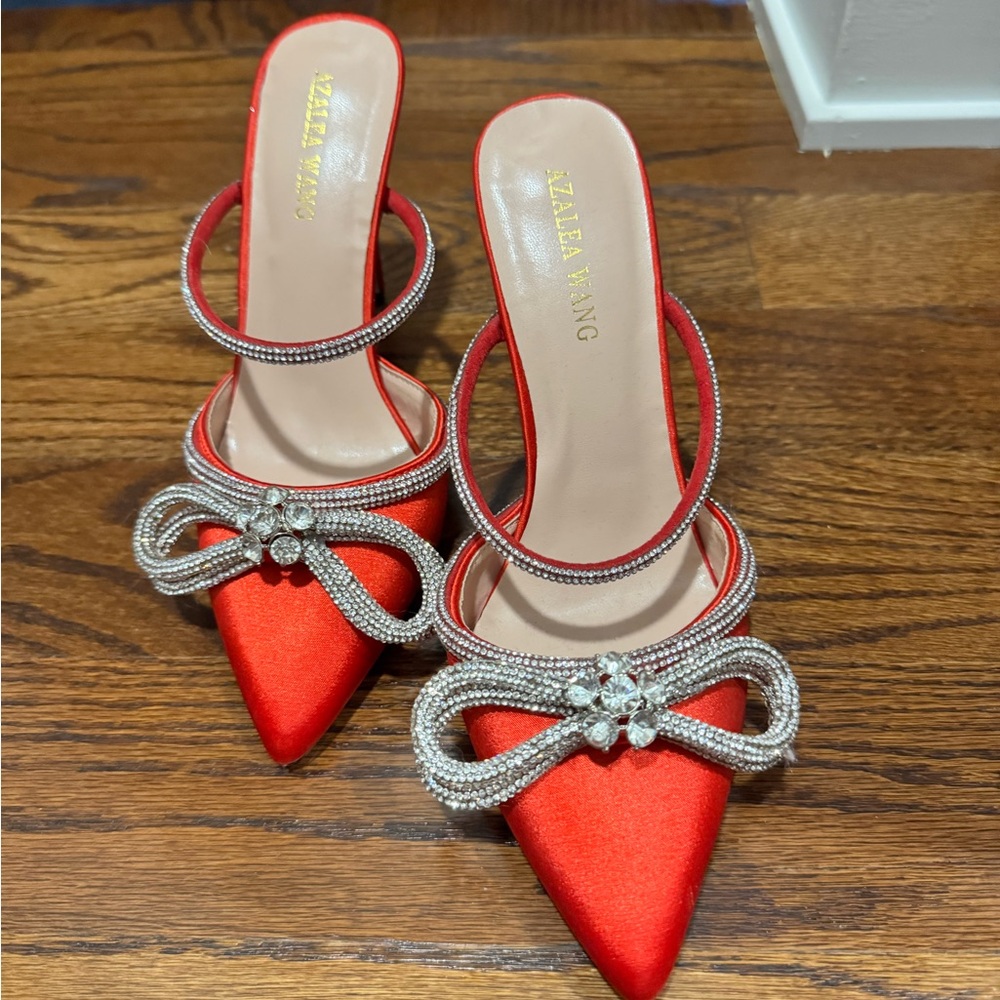 Azalea Wang red shoes